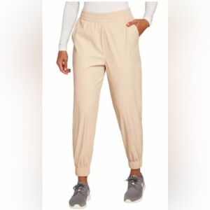 CALIA Women's Cream Joggers - Feels like Leather